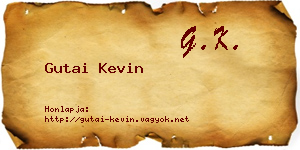 Gutai Kevin névjegykártya